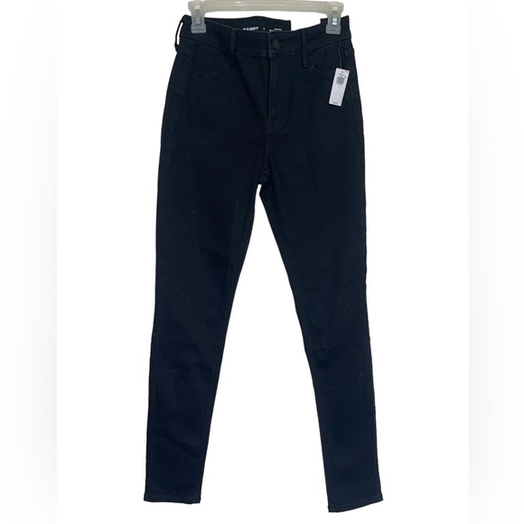 NWT Old Navy High rise supper skinny black jeans. Size 2 - Picture 5 of 6